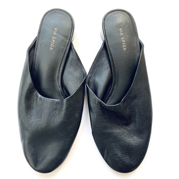 Via Spiga tortoise heel leather mules - Picture 3 of 8